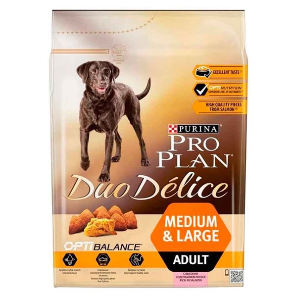 Pro plan Duo Delice Somonlu Orta Büyük Irk Yetişkin Köpek Maması 10 Kg