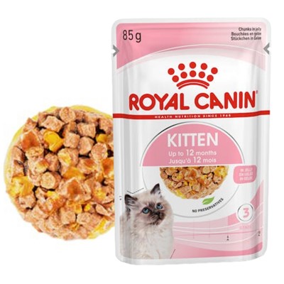 Royal Canin Kitten Jelly Pouch Yaş Mama, Yavru Kedi, 85 G