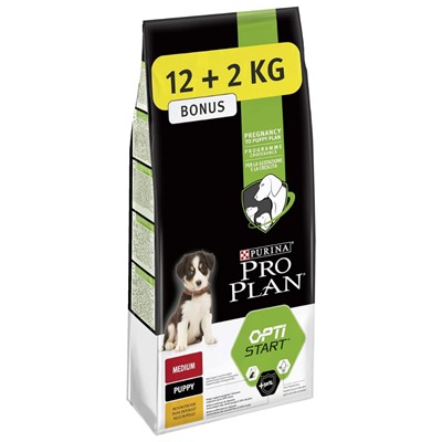 PRO PLAN Medium Puppy Tavuklu Köpek Maması 12 kg +2 kg Hediye