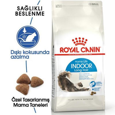 Royal Canin Indoor 27 Evde yaşayan uzun tüylü yetişkin kediler İçin 400 gr
